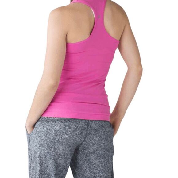 LULULEMON ATHLETICA Cool Racerback Tank in Pink Paradise Size 6 - Picture 1 of 4